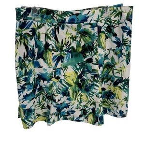 RipSkirt Hawaii Size Large Wrap Skirt Blue Green  Tropical Pattern Cover Up